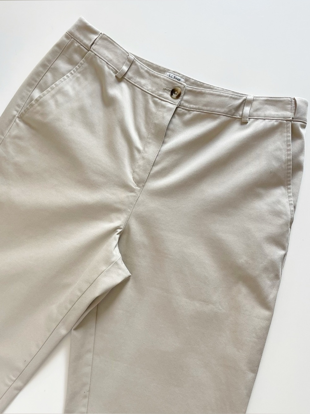 L.L. Bean Classic Fit Perfect Fit Khaki Pants | Women’s Size 12 Medium Tall